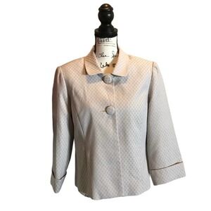 GIORGIO SANT’ ANGELO suit Jacket Blazer Gray Size 12 formal wedding business